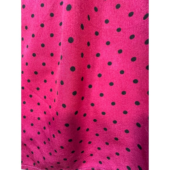 Notations Woman Long Sleeves Blouse Size 3X Pink Polka Dots Casual Pockets - Picture 8 of 12